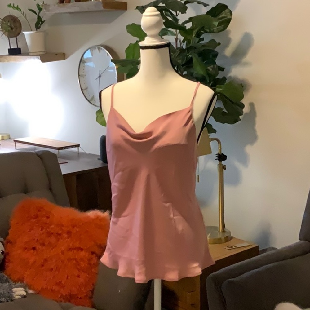 LOFT Flouncy Blush Spaghetti Strap Camisole